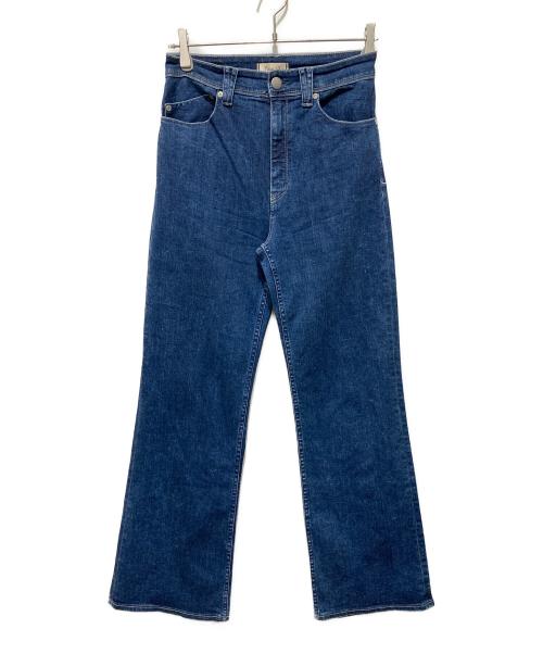 YANUK（ヤヌーク）YANUK (ヤヌーク) ハイウエスト フレア デニムパンツ ブルー サイズ:27の古着・服飾アイテム