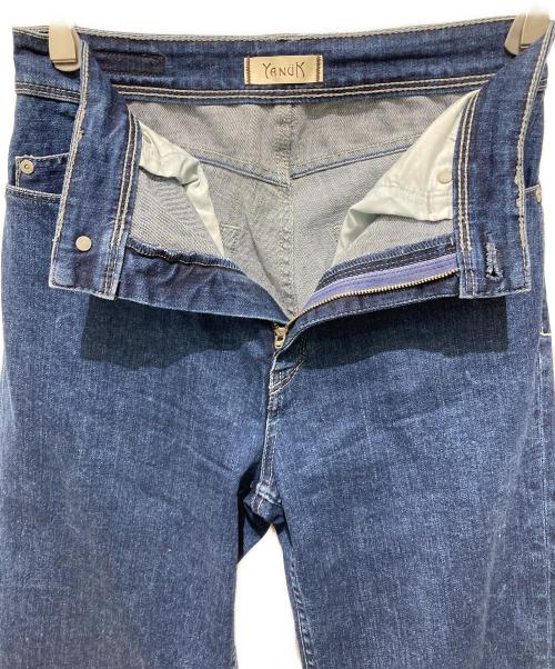 YANUK（ヤヌーク）YANUK (ヤヌーク) ハイウエスト フレア デニムパンツ ブルー サイズ:27の古着・服飾アイテム