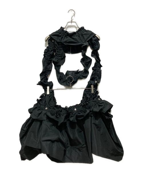 HOUGA MOEISHIDA（ホウガ）HOUGA MOEISHIDA (ホウガ)  ワンピース ブラック サイズ:OneSizeの古着・服飾アイテム