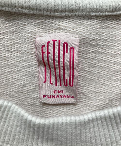 FETICO（フェティコ）FETICO (フェティコ) 刺繍デザインクルーネックスウェット グレー サイズ:表記無しの古着・服飾アイテム