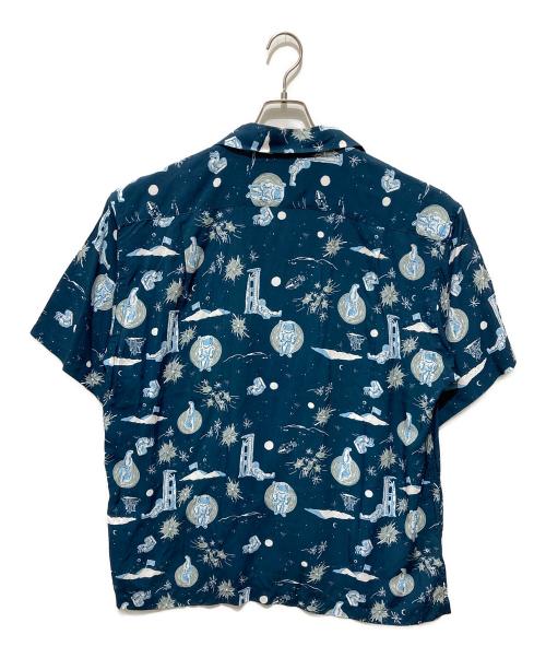 DAN（ダン）DAN (ダン) Space Aloha Shirt ネイビー サイズ:Mの古着・服飾アイテム