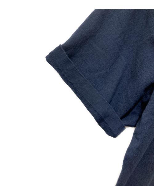 Yonetomi（ヨネトミ）Yonetomi (ヨネトミ) ライトウェーブコットンニットポロシャツ ネイビー サイズ:4の古着・服飾アイテム