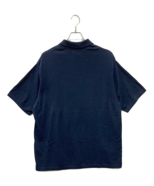 Yonetomi（ヨネトミ）Yonetomi (ヨネトミ) ライトウェーブコットンニットポロシャツ ネイビー サイズ:4の古着・服飾アイテム
