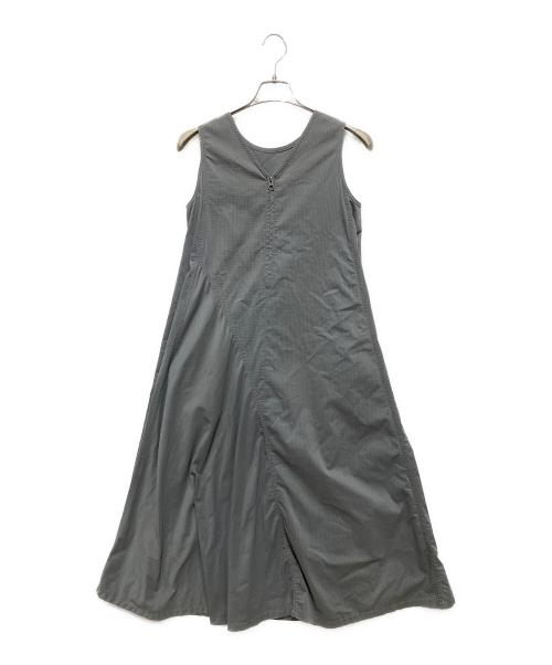 AK+1（エーケーワン）AK+1 (エーケーワン) Demi-Luxe BEAMS (デミルクス ビームス) 別注 リップストップ ワンピース グレー サイズ:36の古着・服飾アイテム