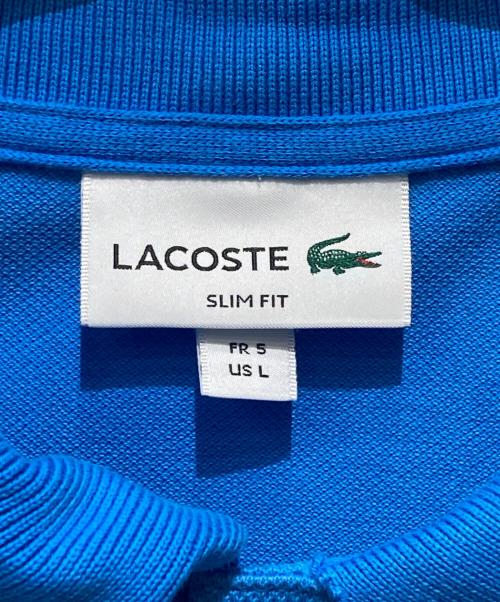 LACOSTE（ラコステ）LACOSTE (ラコステ) ンポイントロゴ ポロシャツ ブルー サイズ:Lの古着・服飾アイテム