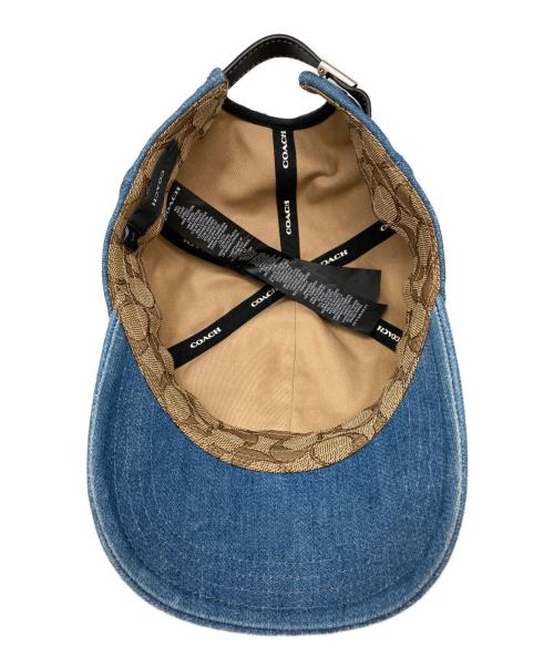 COACH（コーチ）COACH (コーチ) ロゴ デニム ベースボール キャップ インディゴ サイズ:Mの古着・服飾アイテム