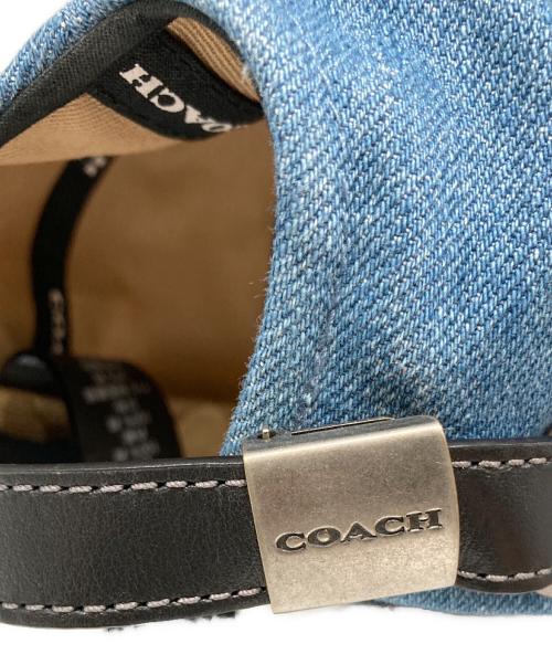 COACH（コーチ）COACH (コーチ) ロゴ デニム ベースボール キャップ インディゴ サイズ:Mの古着・服飾アイテム
