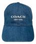 COACH（コーチ）の古着「ロゴ デニム ベースボール キャップ」｜インディゴ