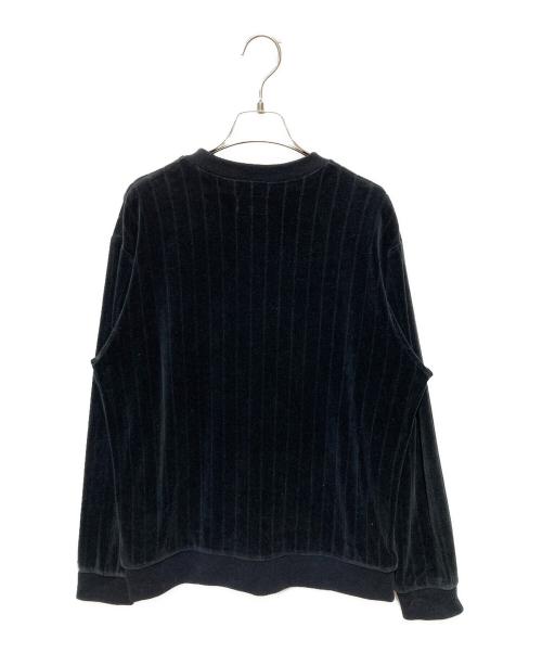 SUPREME（シュプリーム）Supreme (シュプリーム) 16FWベロアリブクルーネックスウェット ブラック サイズ:Mの古着・服飾アイテム