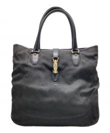 GUCCI（グッチ）の古着「GGキャンバスニュージャッキートートバッグ」｜ブラック