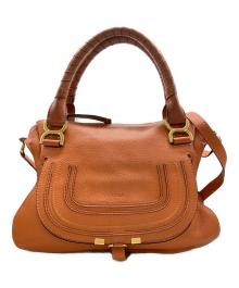 Chloe（クロエ）の古着「グレインレザー製Marcieバッグ」｜キャメル