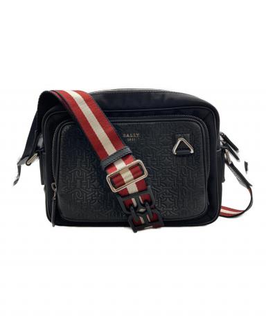 ☆開店セール☆ 未使用品 美品 バリー レザー ロゴエンボス コンチネンタル⑤ 中古・古着通販】BALLY (バリー) エンボスレザーナイロンクロスボディ