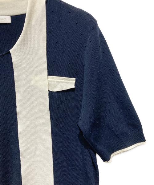 BALLSEY（ボールジィ）BALLSEY (ボールジィ) ストレッチタックドット ボウタイプルオーバー ブラック サイズ:Sの古着・服飾アイテム