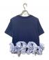 Snidel (スナイデル) リボンドッキングTシャツ ネイビー サイズ:F：6000円