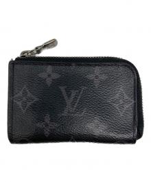 LOUIS VUITTON（ルイ ヴィトン）の古着「モノグラム エクリプス ポルト モネ ジュール / コインケース」｜ブラック