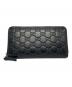 GUCCI（グッチ）の古着「ラウンドジップ長財布」｜ブラック