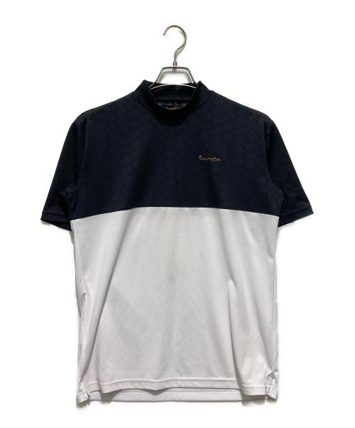 Resurrection（レザレクション）Resurrection (レザレクション) バイカラー モックネック Tシャツ ブラック サイズ:Mの古着・服飾アイテム