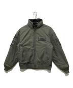 AVIREXアヴィレックス）の古着「ミリタリージャケット / 50th Anniversary NYLON STAND BLOUSON」｜セージ