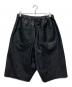 DANKE SCHON (ダンケ シェーン) PULEATHER W-KNEE SHORTS / フェイクレザーハーフパンツ ブラック サイズ:L：8000円