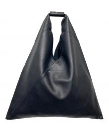 MM6 Maison Margiela（エムエムシックスメゾンマルジェラ）の古着「Japanese レザートートバッグ ミディアムサイズ」｜ブラック