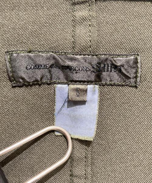 COMME des GARCONS SHIRT（コムデギャルソンシャツ）COMME des GARCONS SHIRT (コムデギャルソンシャツ) 製品染めポリ縮絨 ジャケット グリーン サイズ:Sの古着・服飾アイテム