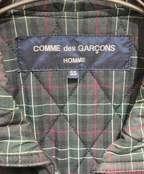COMME des GARCONS HOMME（コムデギャルソン オム）COMME des GARCONS HOMME (コムデギャルソン オム) 裏チェックキルティングデッキジャケット ブラック サイズ:ssの古着・服飾アイテム