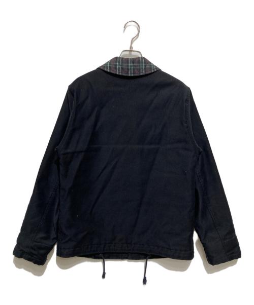 COMME des GARCONS HOMME（コムデギャルソン オム）COMME des GARCONS HOMME (コムデギャルソン オム) 裏チェックキルティングデッキジャケット ブラック サイズ:ssの古着・服飾アイテム