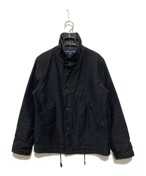 COMME des GARCONS HOMME（コムデギャルソン オム）COMME des GARCONS HOMME (コムデギャルソン オム) 裏チェックキルティングデッキジャケット ブラック サイズ:ssの古着・服飾アイテム