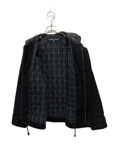 COMME des GARCONS HOMME（コムデギャルソン オム）COMME des GARCONS HOMME (コムデギャルソン オム) 裏チェックキルティングデッキジャケット ブラック サイズ:ssの古着・服飾アイテム