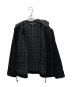 中古・古着 COMME des GARCONS HOMME (コムデギャルソン オム) 裏チェックキルティングデッキジャケット ブラック サイズ:ss：15000円