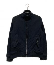 COMME des GARCONS HOMME（コムデギャルソン オム）の古着「製品染めポリ縮絨 スイングトップ」｜ブラック