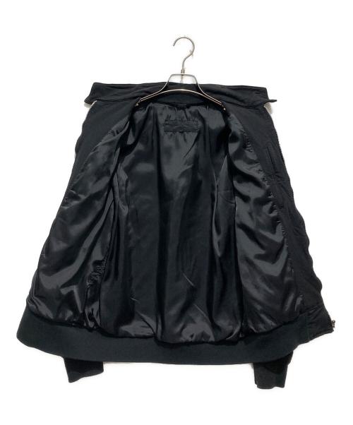 COMME des GARCONS HOMME（コムデギャルソン オム）COMME des GARCONS HOMME (コムデギャルソン オム) 製品染めポリ縮絨 スイングトップ ブラック サイズ:Sの古着・服飾アイテム