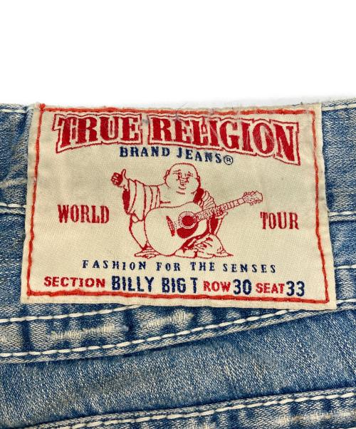 TRUE RELIGION（トゥルー レリジョン）TRUE RELIGION (トゥルー レリジョン) ダメージ加工 フレアデニムパンツ インディゴ サイズ:30の古着・服飾アイテム