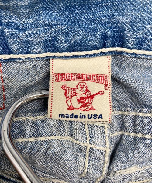 TRUE RELIGION（トゥルー レリジョン）TRUE RELIGION (トゥルー レリジョン) ダメージ加工 フレアデニムパンツ インディゴ サイズ:30の古着・服飾アイテム