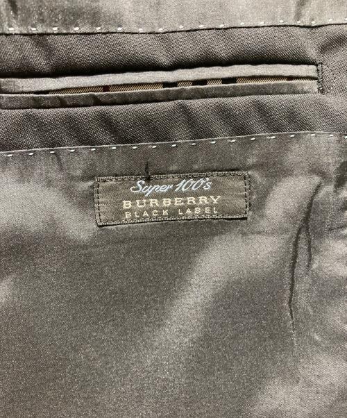 BURBERRY BLACK LABEL（バーバリーブラックレーベル）BURBERRY BLACK LABEL (バーバリーブラックレーベル) 袖裏ストライプ 2Bセットアップスーツ ブラック サイズ:38Rの古着・服飾アイテム