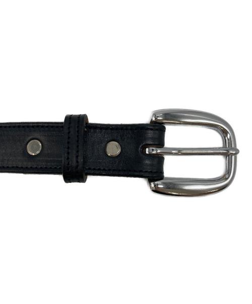 TORY LEATHER（トリーレザー）TORY LEATHER (トリーレザー) スタッズレザーベルト ブラック サイズ:34の古着・服飾アイテム