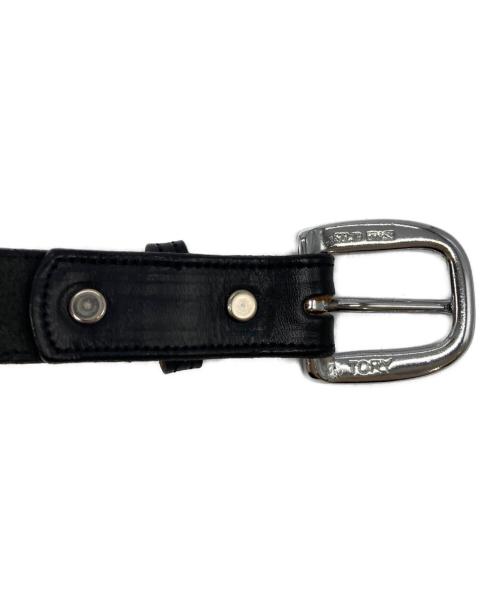 TORY LEATHER（トリーレザー）TORY LEATHER (トリーレザー) スタッズレザーベルト ブラック サイズ:34の古着・服飾アイテム