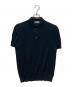 JOHN SMEDLEY（ジョンスメドレー）の古着「ニットポロシャツ」｜ブラック