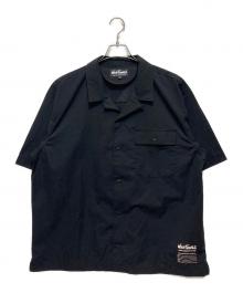 WILD THINGS（ワイルドシングス）の古着「OPEN COLLAR POCKET SHIRT / 半袖シャツ」｜ブラック