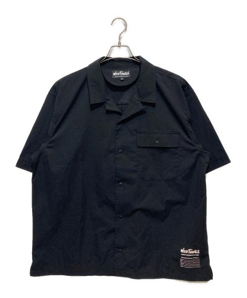 WILD THINGS（ワイルドシングス）WILD THINGS (ワイルドシングス) OPEN COLLAR POCKET SHIRT / 半袖シャツ ブラック サイズ:Mの古着・服飾アイテム