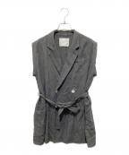 Demi-Luxe Beams×AK+1デミルクス ビームス×エーケーワン）の古着「ベルテッド ジレ」｜グレー