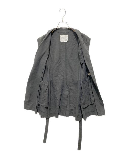 Demi-Luxe Beams（デミルクス ビームス）Demi-Luxe BEAMS (デミルクス ビームス) AK+1 (エーケーワン) ベルテッド ジレ グレー サイズ:36の古着・服飾アイテム