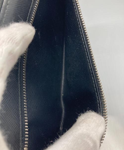PRADA（プラダ）PRADA (プラダ) ラウンドファスナー財布 ブラック サイズ:OneSizeの古着・服飾アイテム
