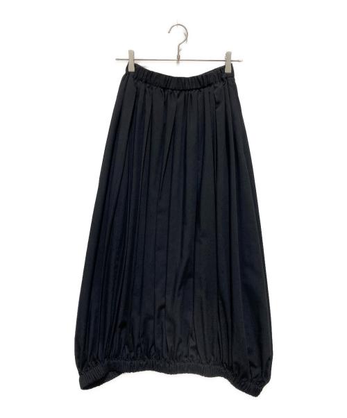 ENFOLD（エンフォルド）ENFOLD (エンフォルド) ナチュラルローン ゴムタックバルーンSKIRT ブラック サイズ:36の古着・服飾アイテム