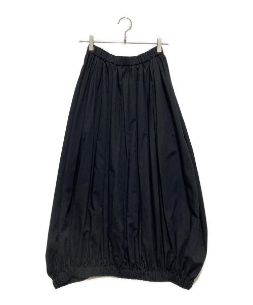 ENFOLD（エンフォルド）ENFOLD (エンフォルド) ナチュラルローン ゴムタックバルーンSKIRT ブラック サイズ:36の古着・服飾アイテム