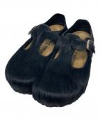 BIRKENSTOCK×song for the muteビルケンシュトック×ソングフォーザミュート）の古着「PARIS THE REBEL ファーカウハイドパリシューズ」｜ブラック