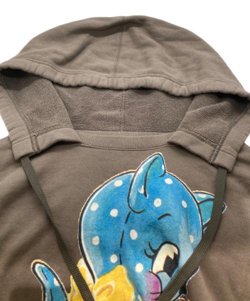 Vivienne Westwood RED LABEL（ヴィヴィアンウエストウッドレッドレーベル）Vivienne Westwood RED LABEL (ヴィヴィアンウエストウッドレッドレーベル) CAT print fleece hoodie ブラウン サイズ:00の古着・服飾アイテム