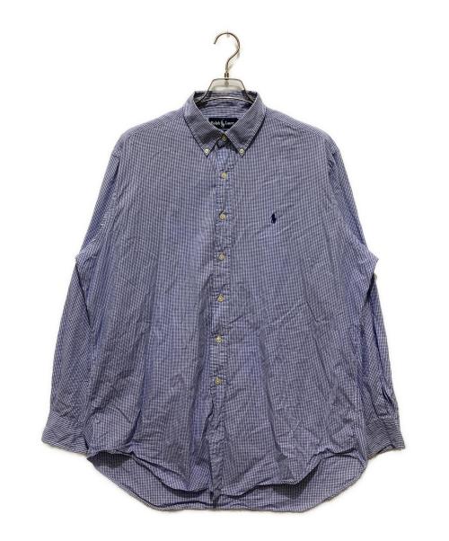 RALPH LAUREN（ラルフローレン）RALPH LAUREN (ラルフローレン) ポニー刺繍 ボタンダウンシャツ ネイビー サイズ:16　1/2の古着・服飾アイテム