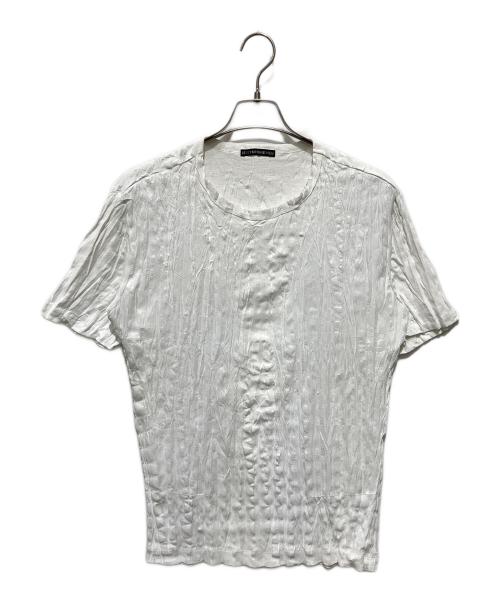 ISSEY MIYAKE MEN（イッセイミヤケメン）ISSEY MIYAKE MEN (イッセイミヤケメン) シワ加工半袖カットソー ホワイト サイズ:3の古着・服飾アイテム