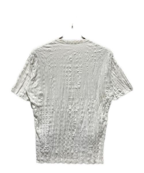 ISSEY MIYAKE MEN（イッセイミヤケメン）ISSEY MIYAKE MEN (イッセイミヤケメン) シワ加工半袖カットソー ホワイト サイズ:3の古着・服飾アイテム